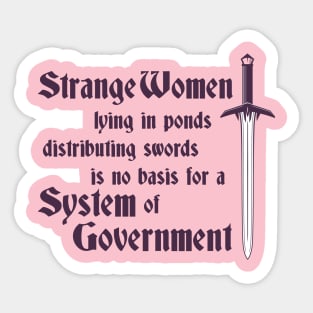 Monty Python Strange Women Sticker